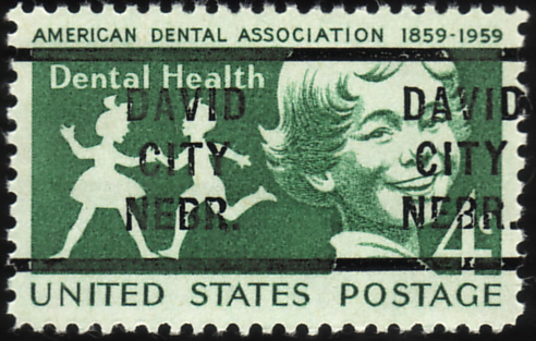 Dental advertising Postal cancels DENTISTRY ON STAMPS